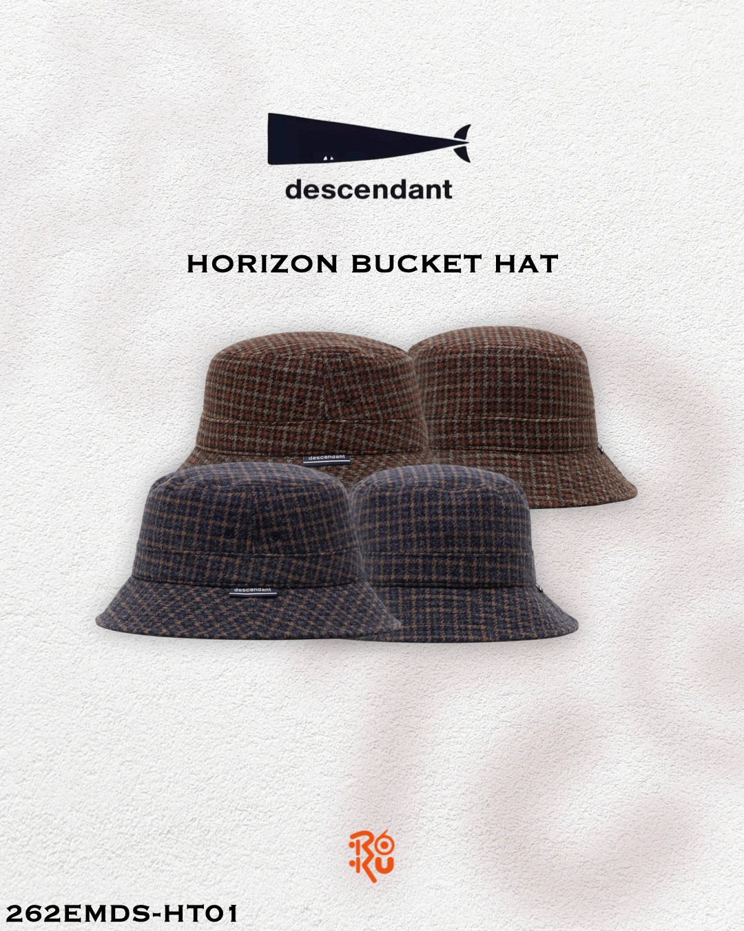 預購｜DESCENDANT 26秋冬 HORIZON BUCKET HAT 262EMDS-HT01
