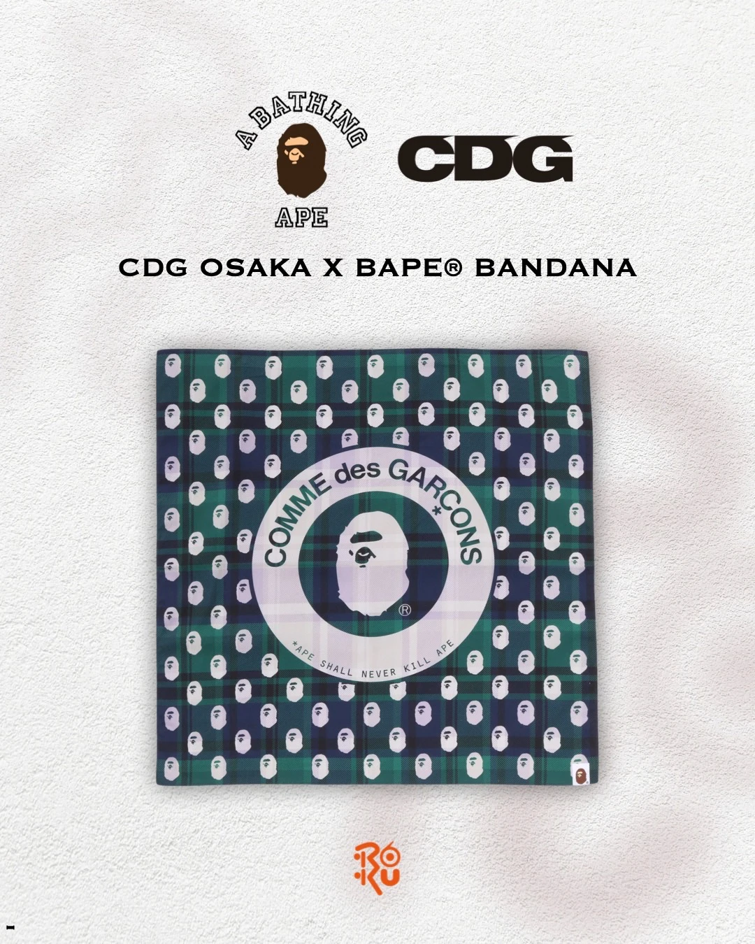 預購｜CDG OSAKA X BAPE® BANDANA