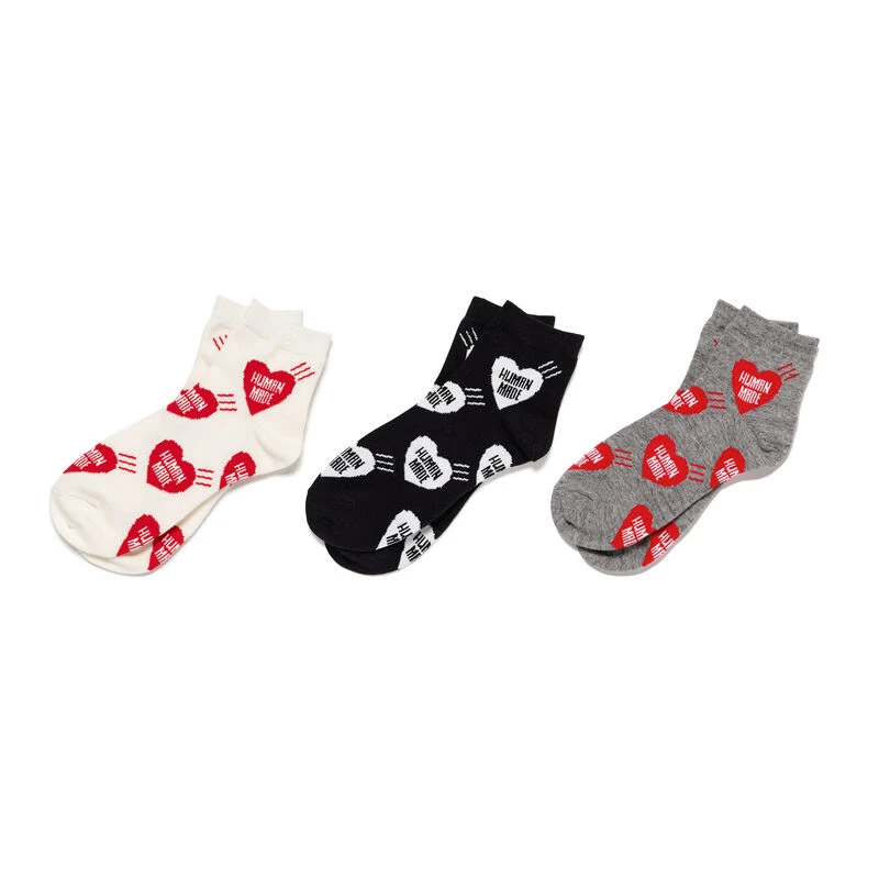 預購｜HUMAN MADE HEART SHORT SOCKS HM32GD058