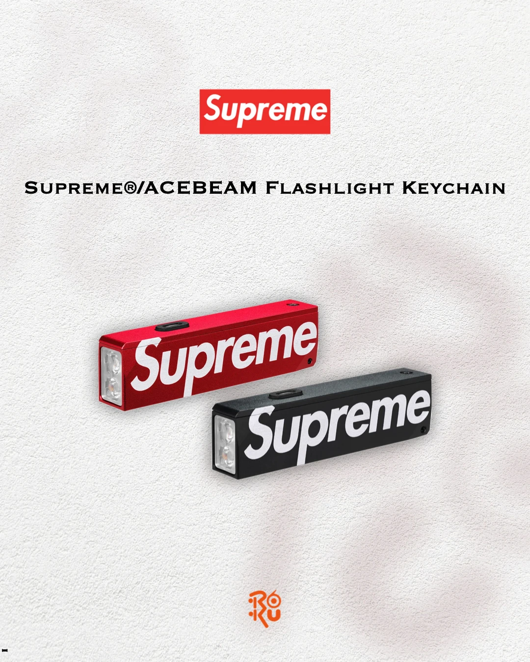 預購｜SUPREME ACEBEAM Flashlight Keychain 迷你手電筒鑰匙圈