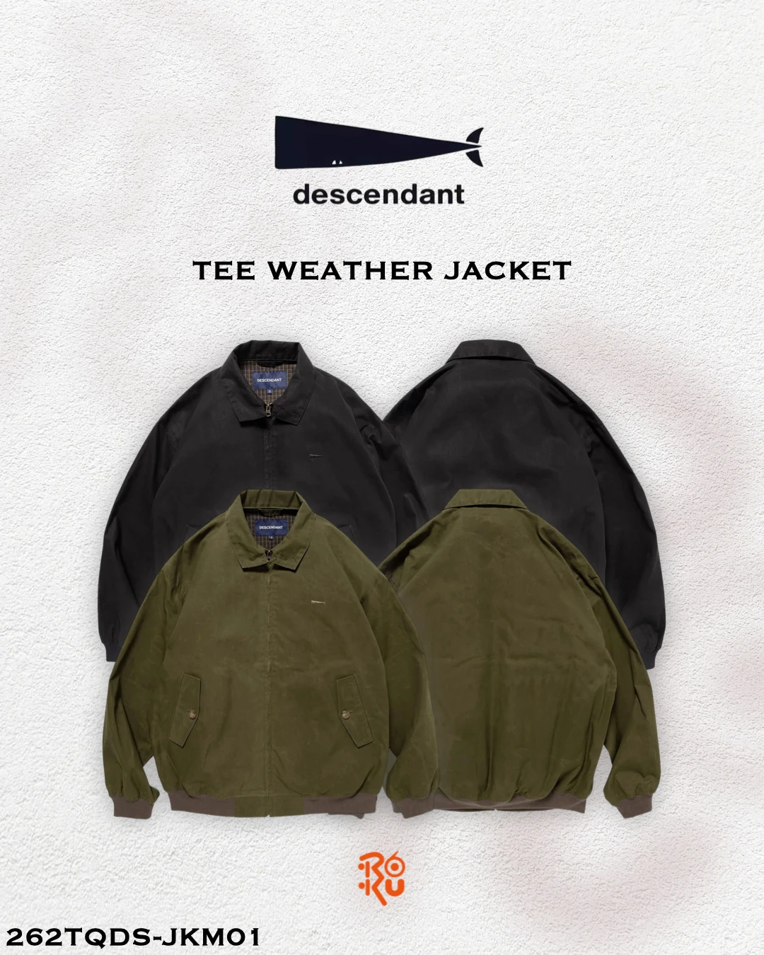 預購｜DESCENDANT 26秋冬 TEE WEATHER JACKET 262TQDS-JKM01
