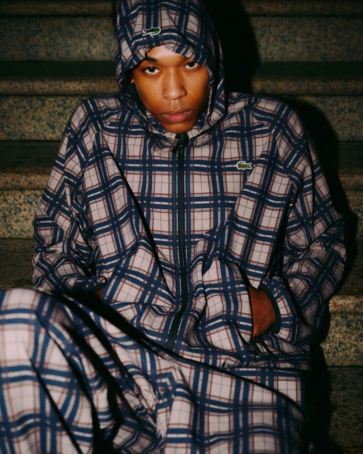 預購｜LACOSTE x BEAMS 26秋冬 Plaid Hooded Jacket