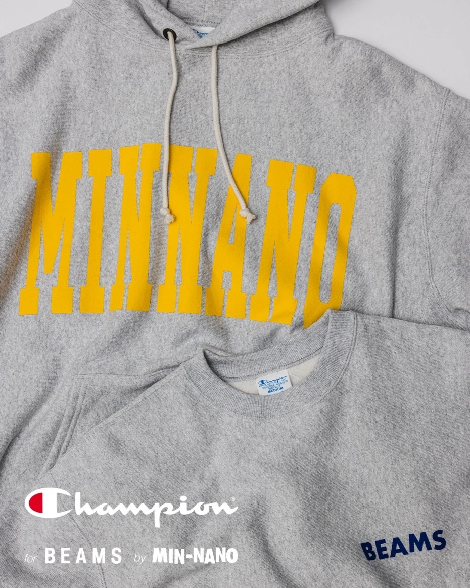 預購｜Champion for BEAMS by MIN-NANO 26秋冬 帽T 另一角度