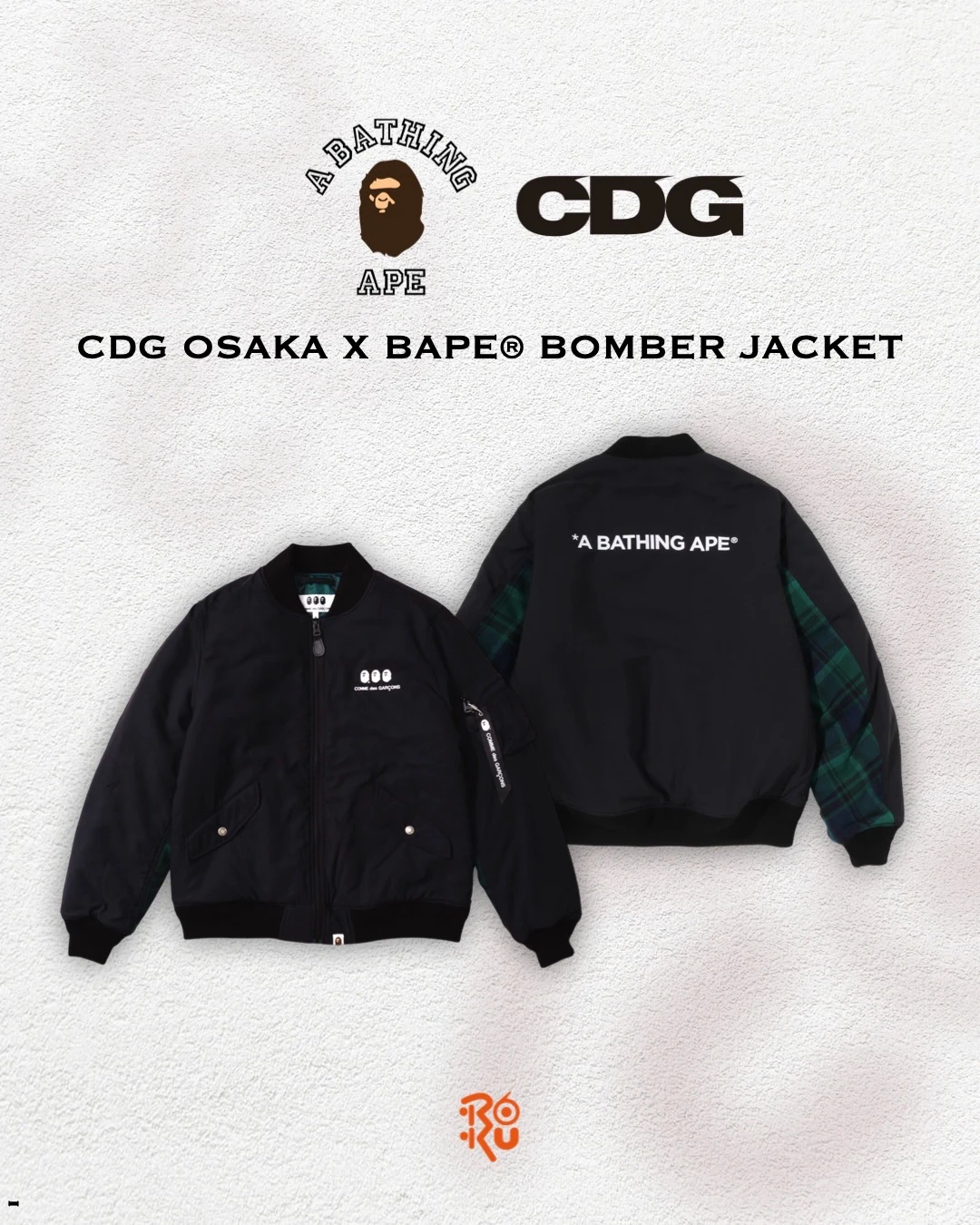 預購｜ CDG OSAKA X BAPE® BOMBER JACKET