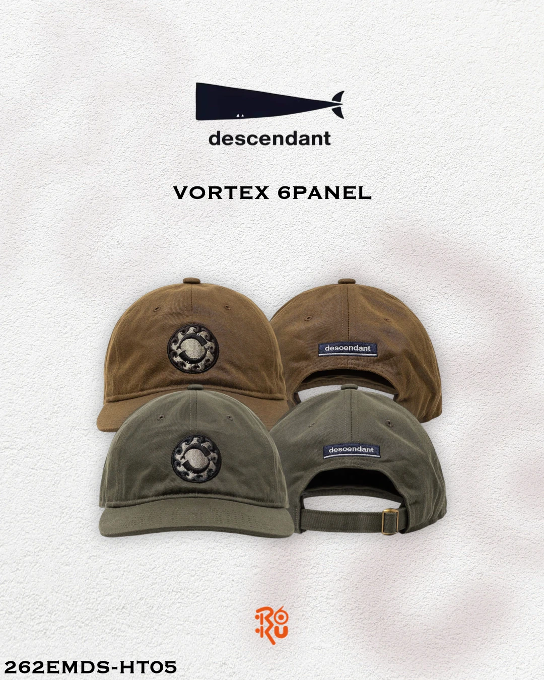預購｜DESCENDANT 26秋冬 VORTEX 6PANEL 262EMDS-HT05