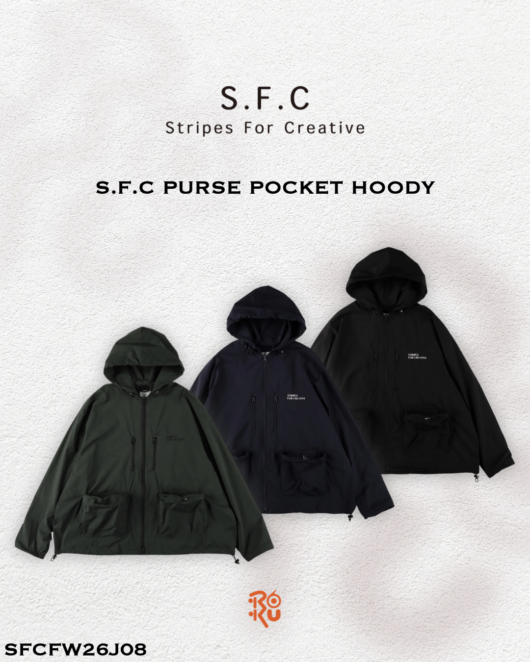 預購｜S.F.C PURSE POCKET HOODY SFCFW26J08