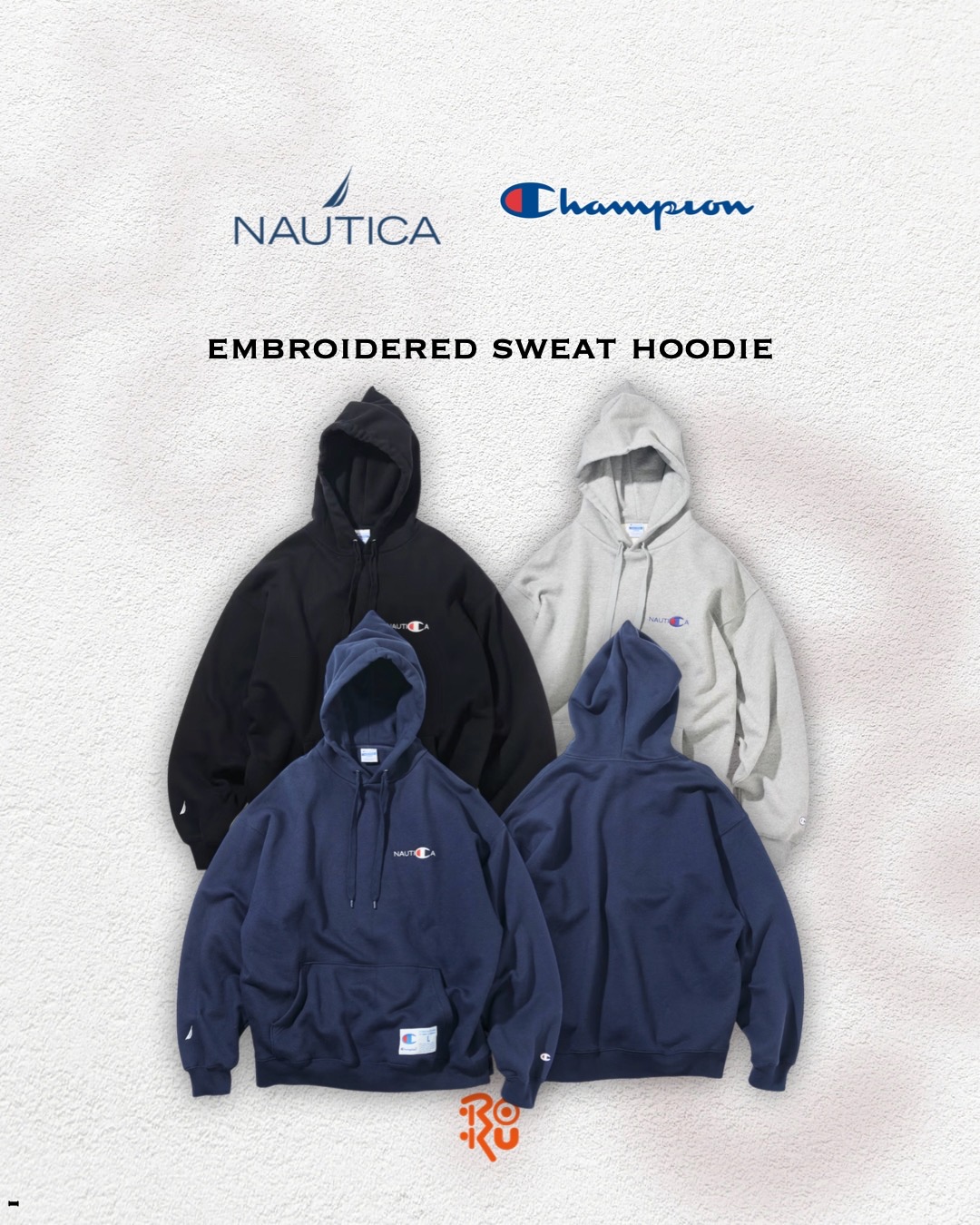 預購｜Champion × NAUTICA Embroidered Sweat Hoodie