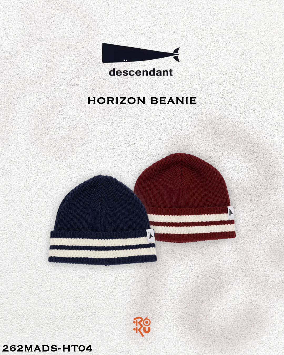 預購｜DESCENDANT 26秋冬 HORIZON BEANIE 262MADS-HT04