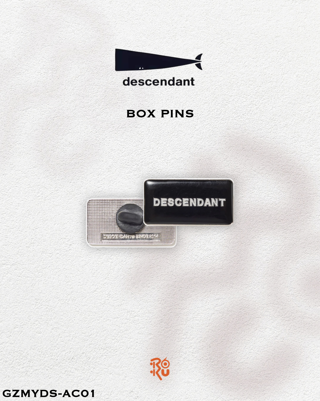 預購｜DESCENDANT 26秋冬 BOX PINS GZMYDS-AC01