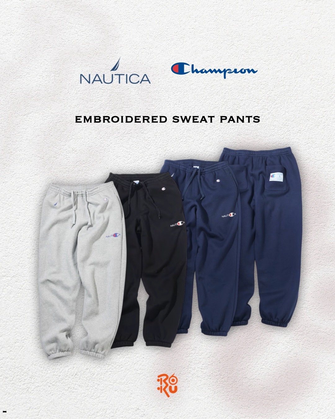 預購｜Champion × NAUTICA Embroidered Sweat Pants