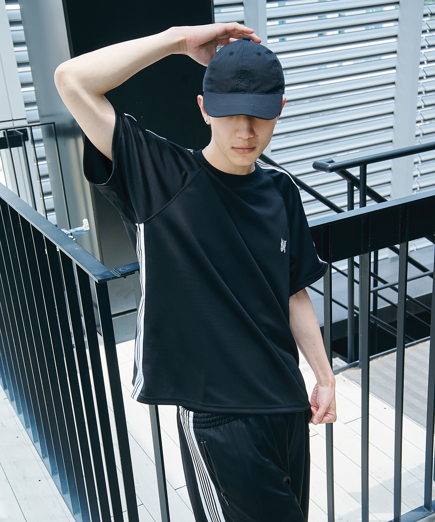 預購｜NEEDLES 別注 Nylon Cap - Papillon Embroidery 另一角度