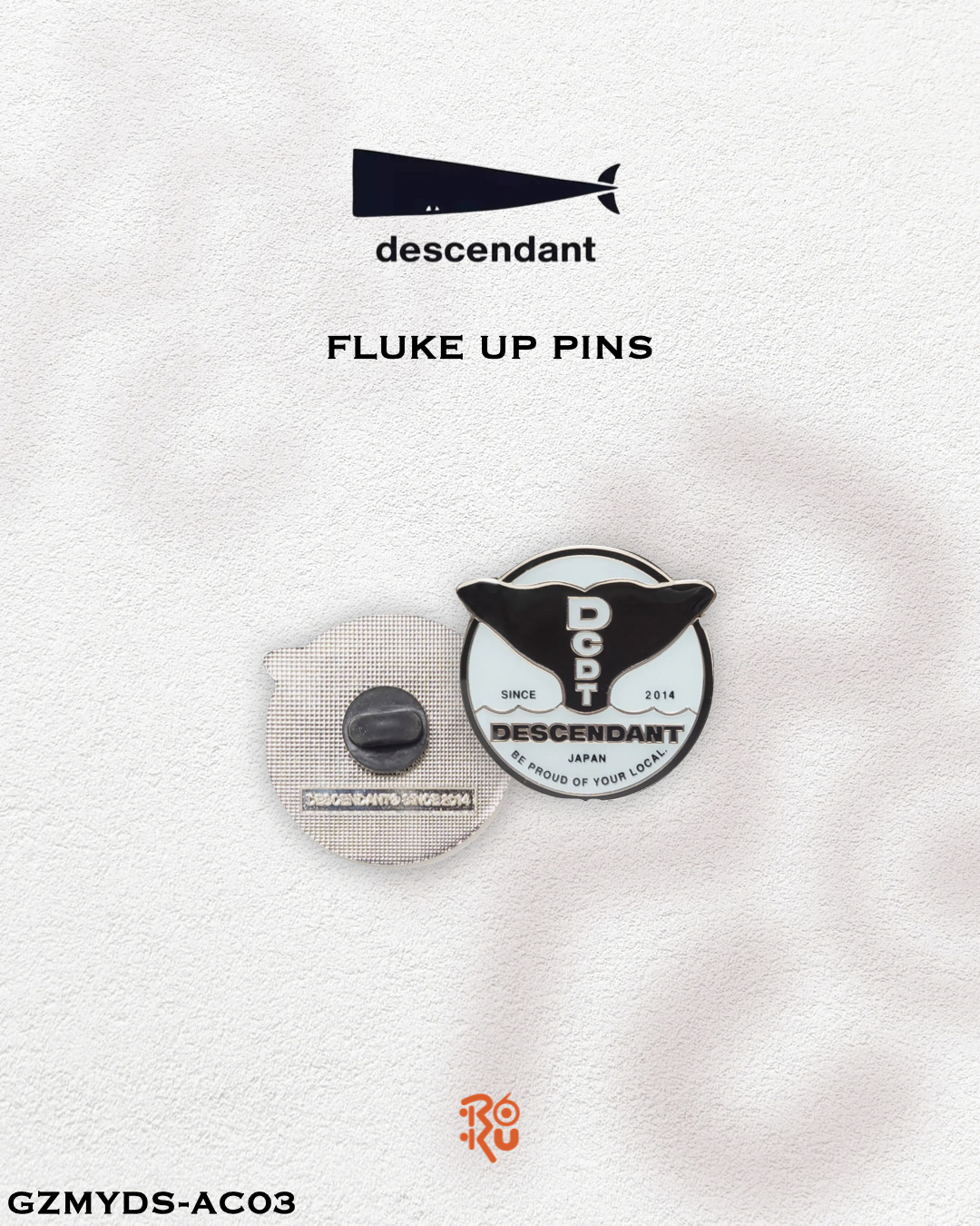 預購｜DESCENDANT 26秋冬 FLUKE UP PINS GZMYDS-AC03