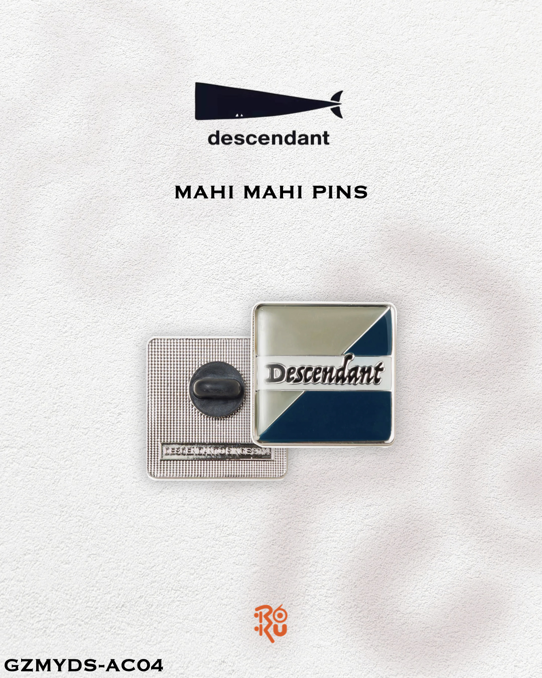 預購｜DESCENDANT 26秋冬 MAHI MAHI PINS GZMYDS-AC04