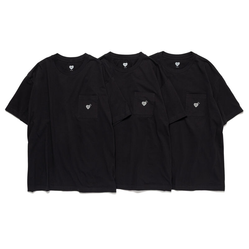預購｜HUMAN MADE 3-PACK POCKET T-SHIRT SET（1包3件） 另一角度