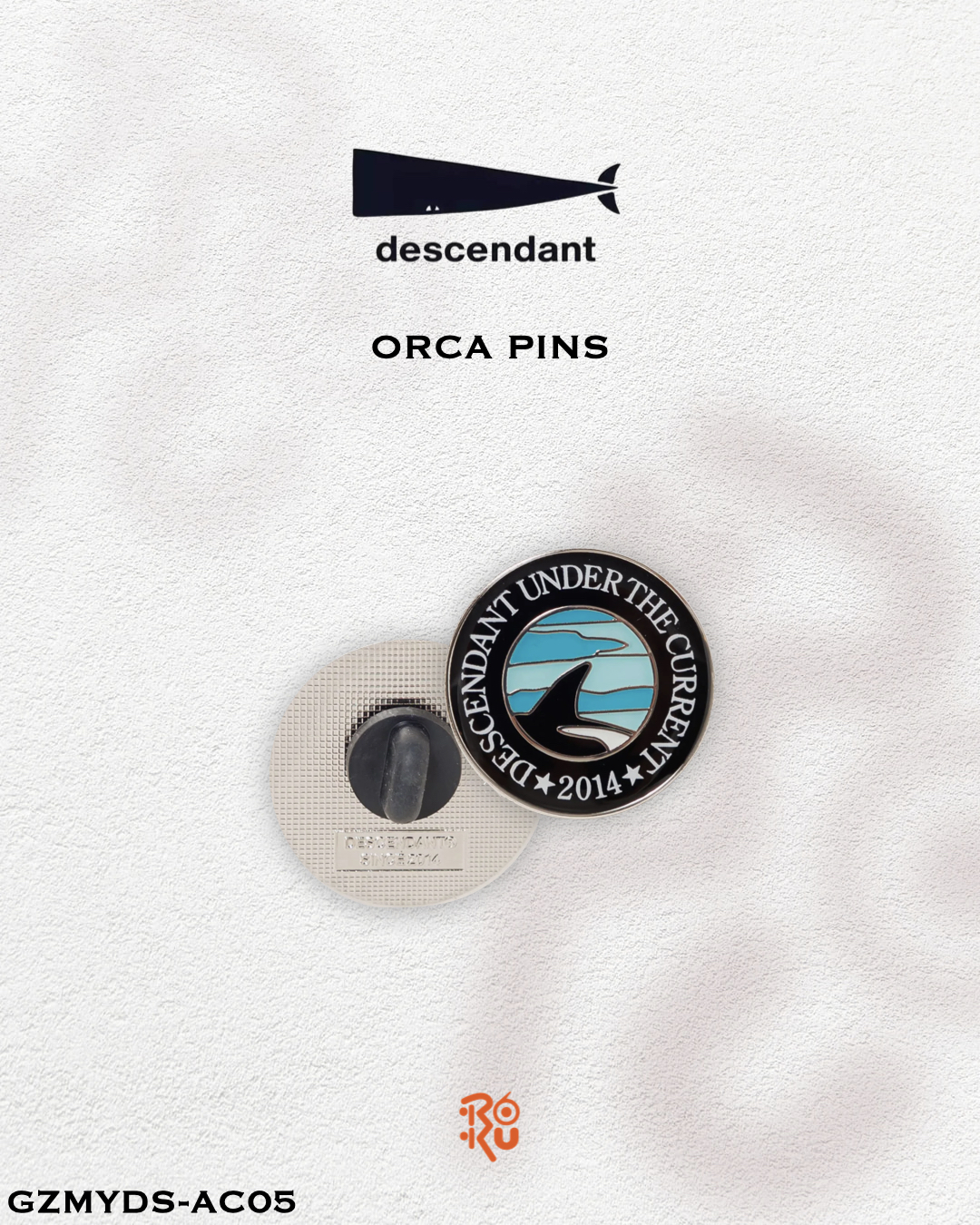 預購｜DESCENDANT 26秋冬 ORCA PINS GZMYDS-AC05